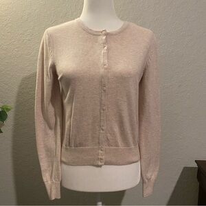 H&M Women's Cream Cardigan button up cardigan Sweater